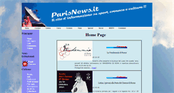 Desktop Screenshot of parisnews.it